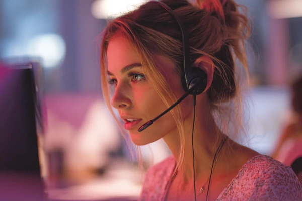 KI Rezeptionist Headset